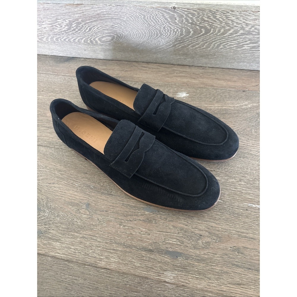 The Sacca Donna Black Men's Dress Shoes Size 45 Suede